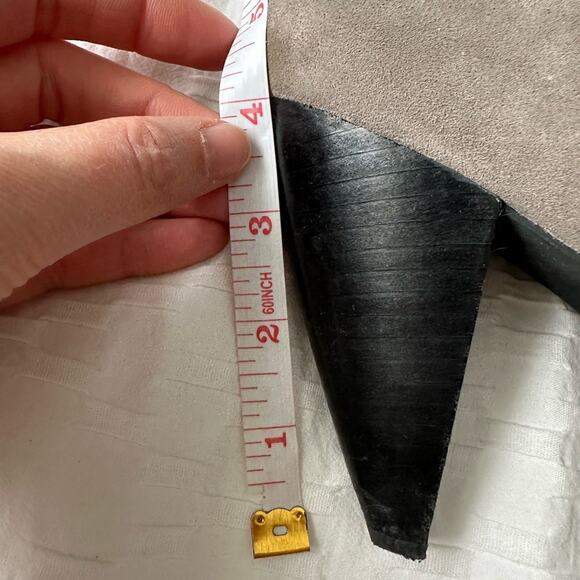 BCBG Gray Leather Boots 10 Adjustable Calf
Thigh High - Picture 7 of 10